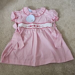 Classic Whimsy Pink Plaid Heart Top Size 8